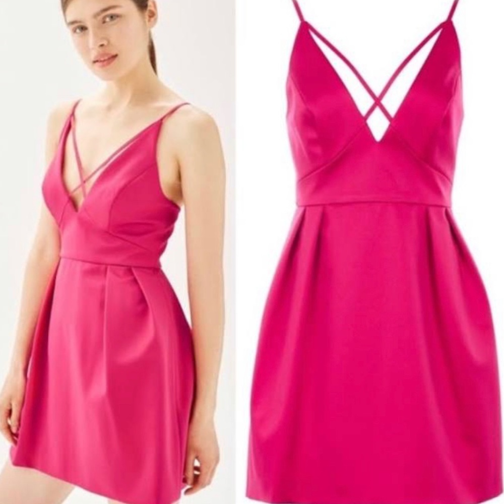 Topshop fuchsia dress